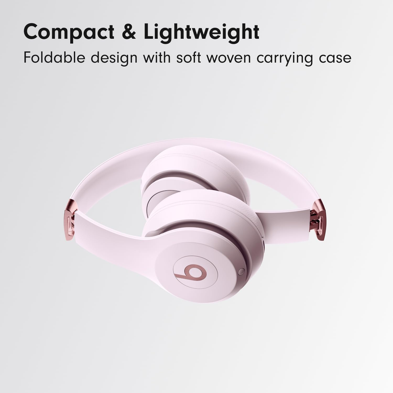 Solo 4 Wireless On-Ear Bluetooth Headphones 50Hr Battery Cloud Pink Android Comp5