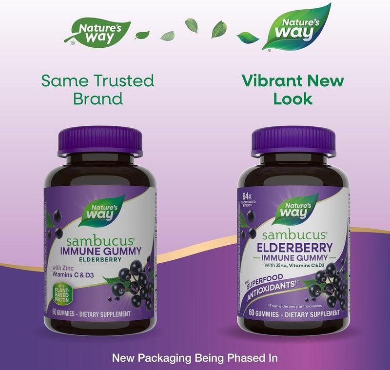 Elderberry Immune Support Gummies for Kids & Adults - 60 Count1