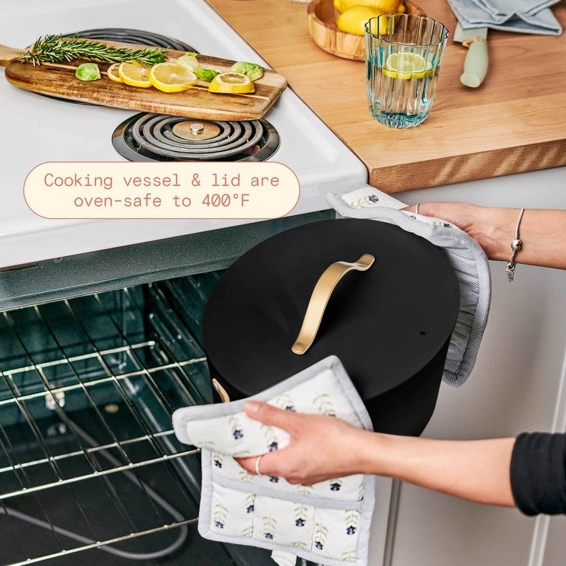 10 in 1, 6 Qt Electric Multi Cooker, Black Sesame by Drew Barrymore6