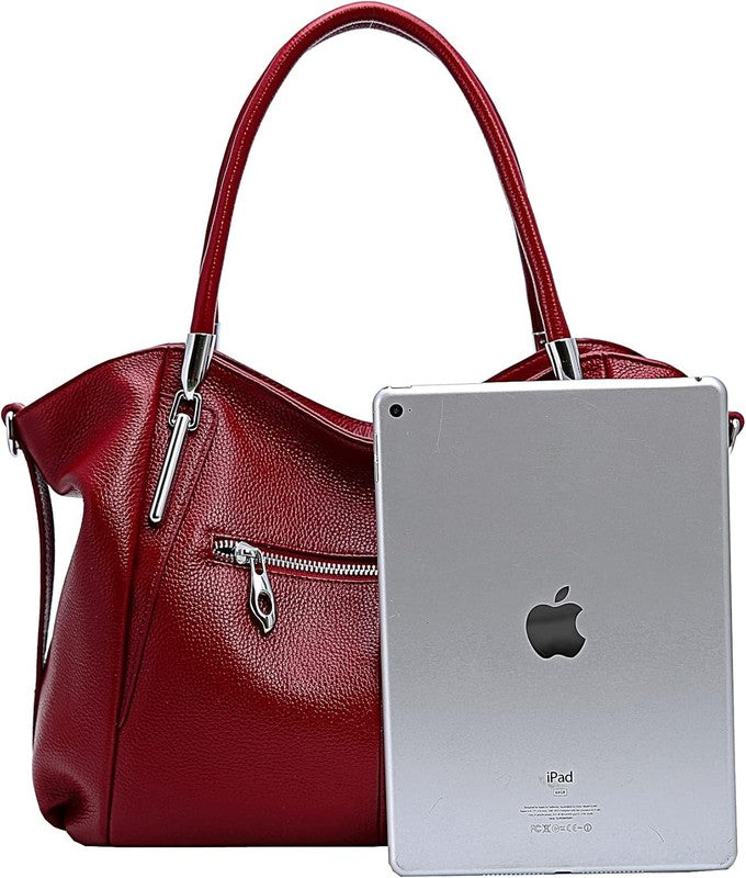 Women Leather Shoulder Tote Handbag Top Handle Satchel Hobo Crossbody Bag3