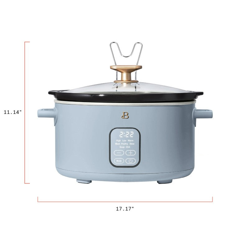 6 Qt Programmable Slow Cooker, Cornflower Blue by Drew Barrymore8