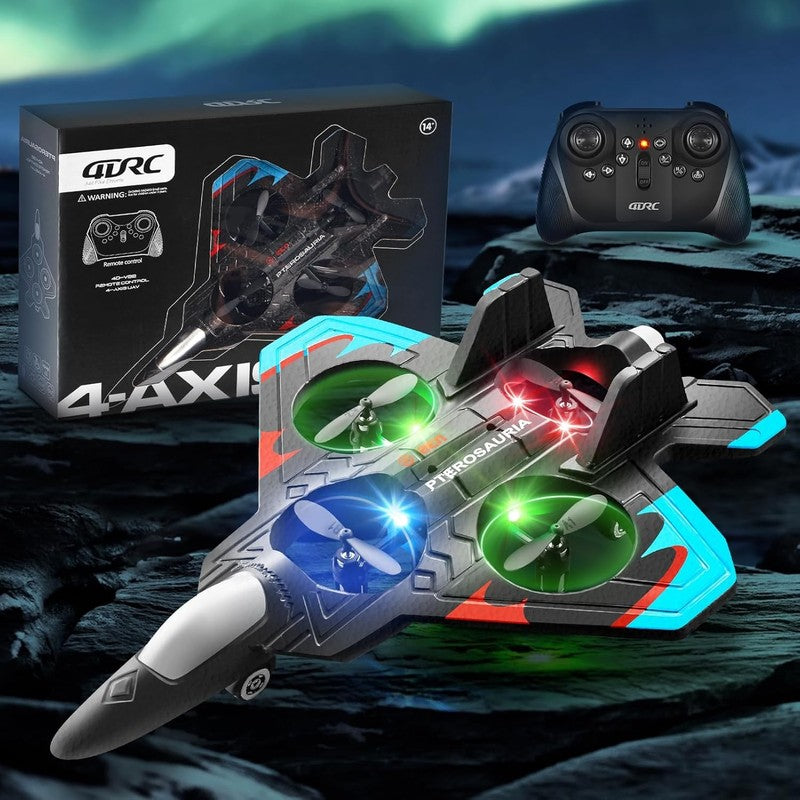 V32 RC Foam Airplane Jet for Kids Adults, 360° Flip, Lights, Stunt Toy Gift8