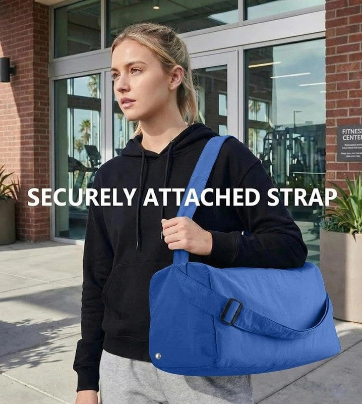 Small Gym Bag Shoes Compartment Duffle Travel Bag Wet Pocket Yoga Pilates Swim1