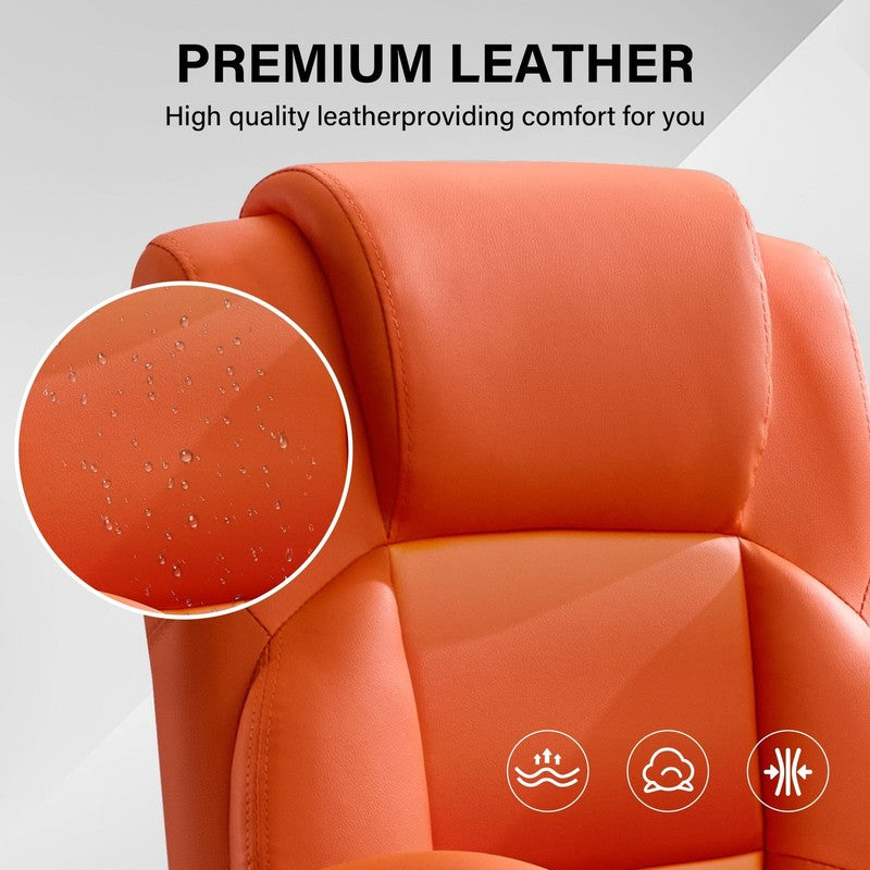Leather Office Chair, Big and Tall Office Chair 400LBS Wide Seat Ergonomic Compu9