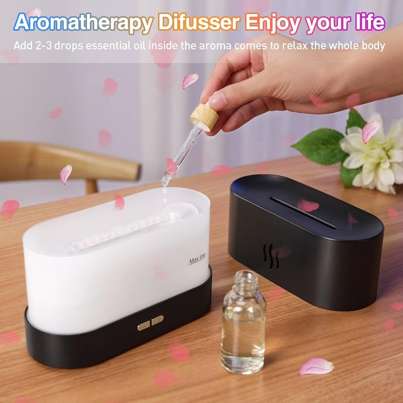 Colorful Flame Air Aroma Diffuser Humidifier, Upgraded 7 Flame Colors Noiseless 4
