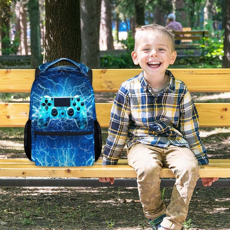 17in Gamer Backpack for Boys Teens Kids School Travel Bookbag6