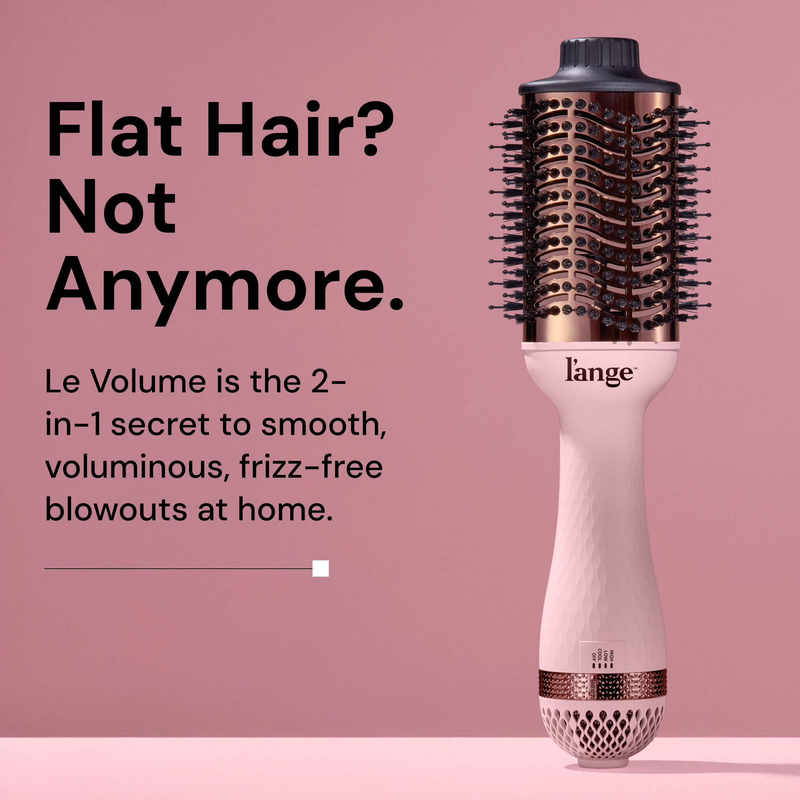 Le Volume 2 in 1 Hot Air Brush Titanium Blow Dryer Styler Blush Oval Barrel1
