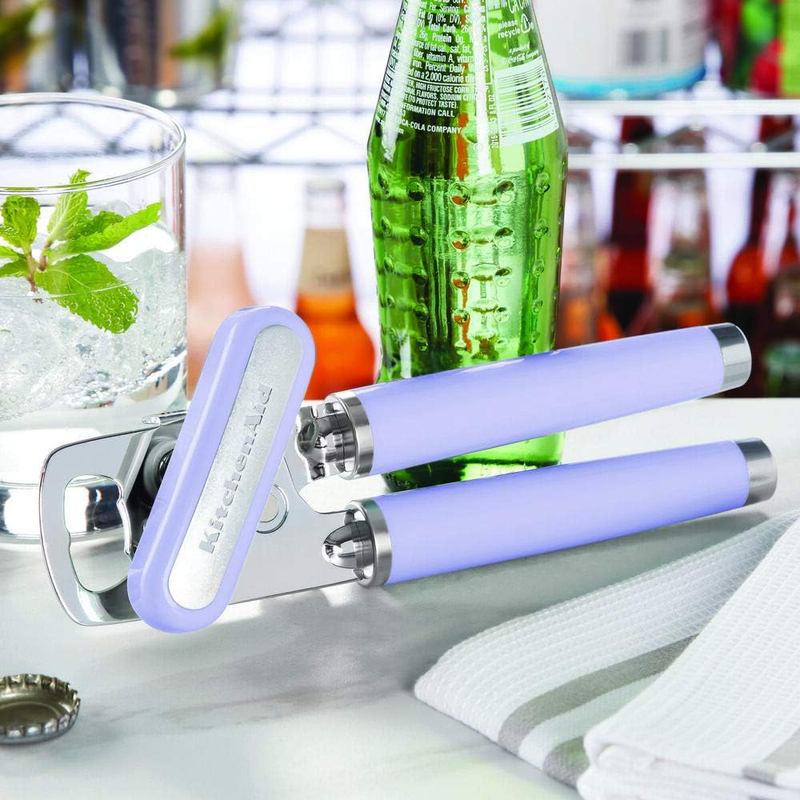 KitchenAid Classic Can Opener Bottle Opener Stainless Steel Lavender5