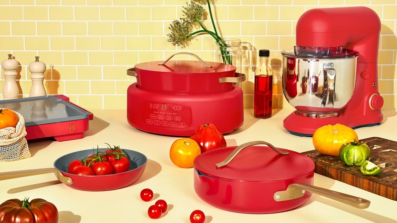 3.5 Qt Stand Mixer Tomato Red w/ Flat Beater Dough Hook & Whisk11