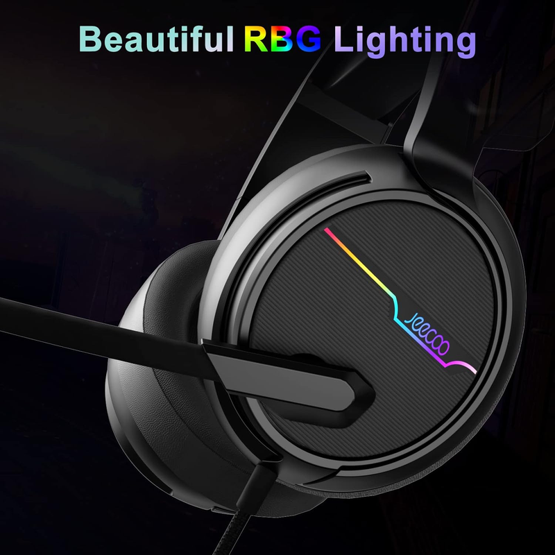 V20U USB Gaming Headset 7.1 Surround Sound RGB Noise Cancelling Mic6