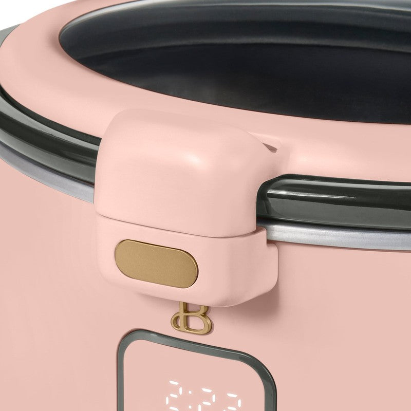 4 Qt Digital Slow Cooker with Hinged Locking Lid, Rose by Drew Barrymore8