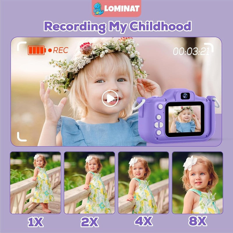 Unicorn Kids Camera 1080P HD Selfie Toy Camera for Girls 3 12 w/ 32GB SD4
