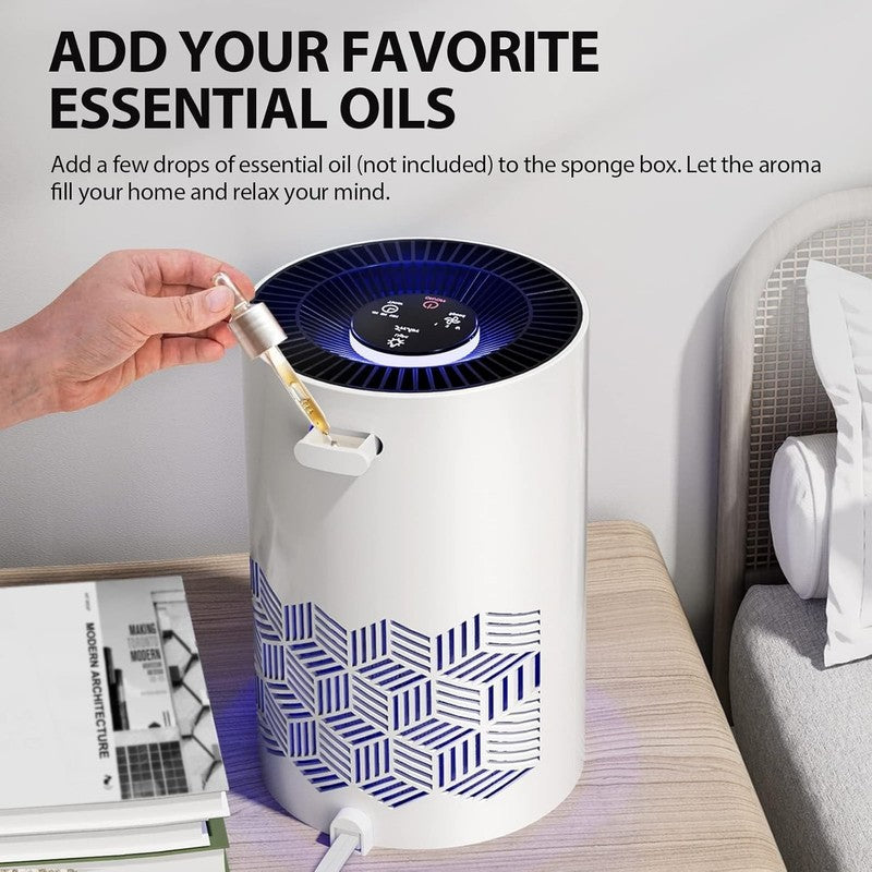 HEPA Air Purifier for Bedroom & Home, 1086 Ft², RGB Lights, Removes Odors4