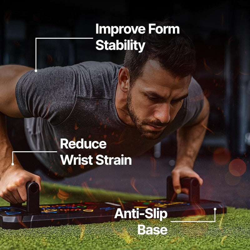 20-in-1 Solid Push Up Board Home Workout Multi-Functional Stands Men & Women2