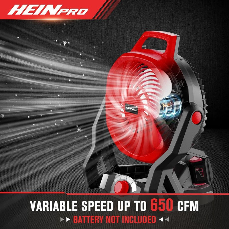 Milwaukee M18 Compatible Battery Fan - 650 CFM, Variable Speed, Low Noise2