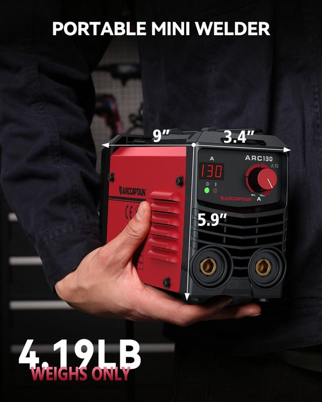Portable Mini Stick Welder,130A MMA Welder Machine,110V IGBT Inverter Welding Ma2