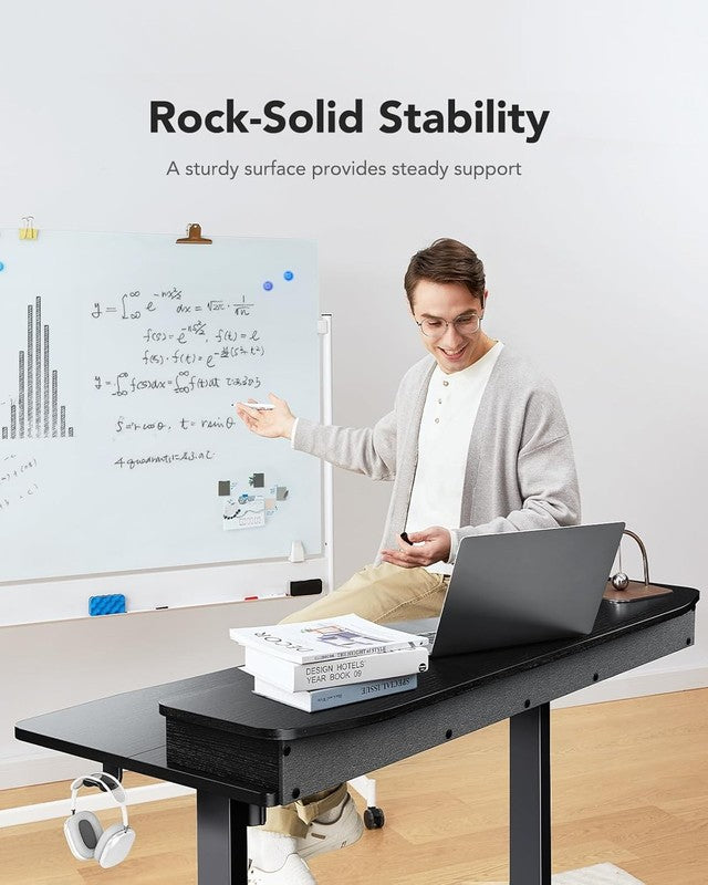 48x24 Electric Standing Desk w/ 2 Drawers 4 Presets Hooks Black5