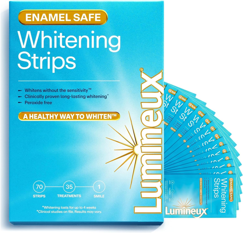 Teeth Whitening Strips Peroxide Free 35 Treatments Enamel Safe0