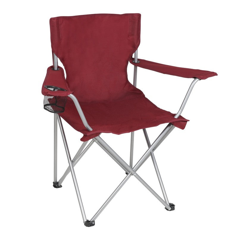 Quad Folding Camp Chair with Cup Holder, Red7