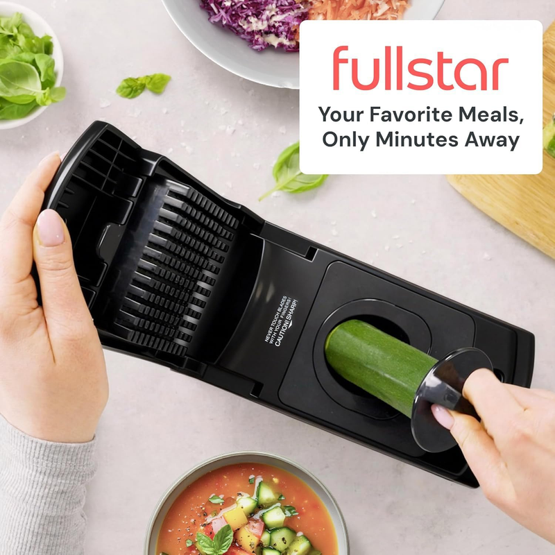4-in-1 Vegetable Chopper Spiralizer Food Chopper Container Stainless Steel8