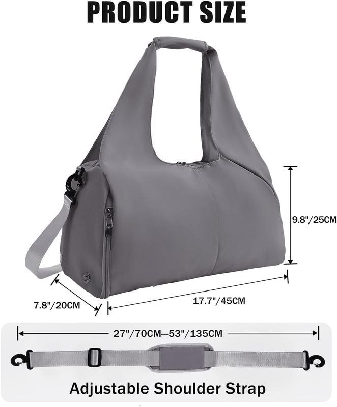 Gym Bag for Women with Shoe Compartment Yoga Mat Bag with Wet Pocket and Water B3