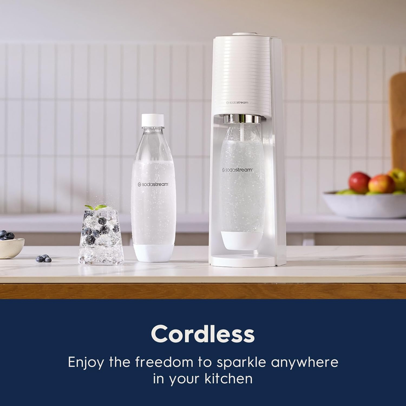 Terra Sparkling Water Maker Value Bundle w/ CO2 Cylinders Bottles Flavor Drops5