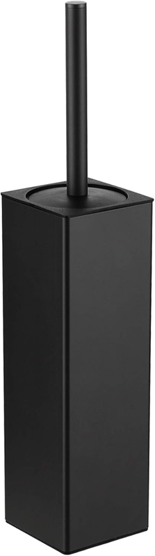 Toilet Brush and Holder Set, Matte Black Freestanding for Bathroom Storage and O9