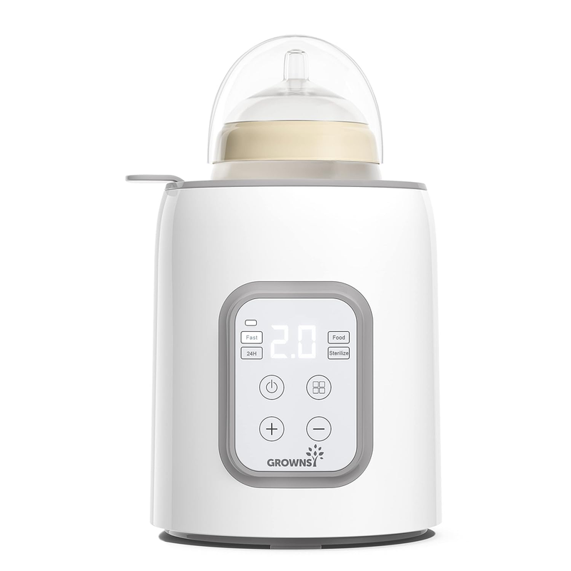 8-in-1 Fast Baby Bottle Warmer w/ Timer, Defrost, Sterilize, Food Heater Gray9