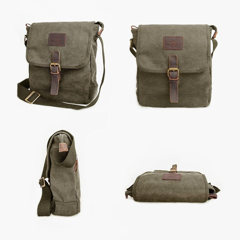 Canvas Messenger Bag Small Crossbody Travel Work Anti Theft Shoulder Phone Bag3
