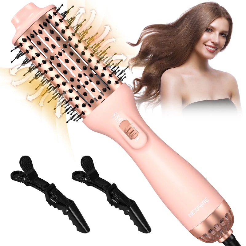 4 in 1 Hair Dryer Brush Ionic Ceramic Titanium Hot Air Volumizer Anti-Frizz10