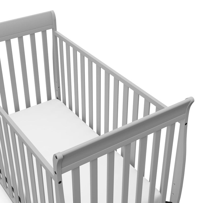 Maxwell 3-In-1 Convertible Baby Crib, Pebble Gray2
