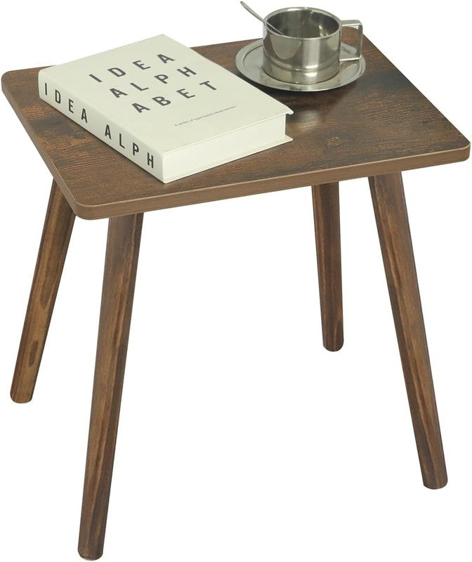 Small Wood Side Table End Table Rustic Brown Nightstand for Bedroom Office6