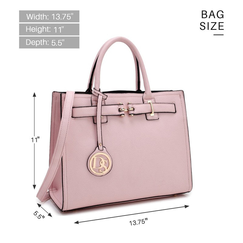 Women Satchel Purse Top Handle Work Tote Shoulder Handbag with Long Strap5