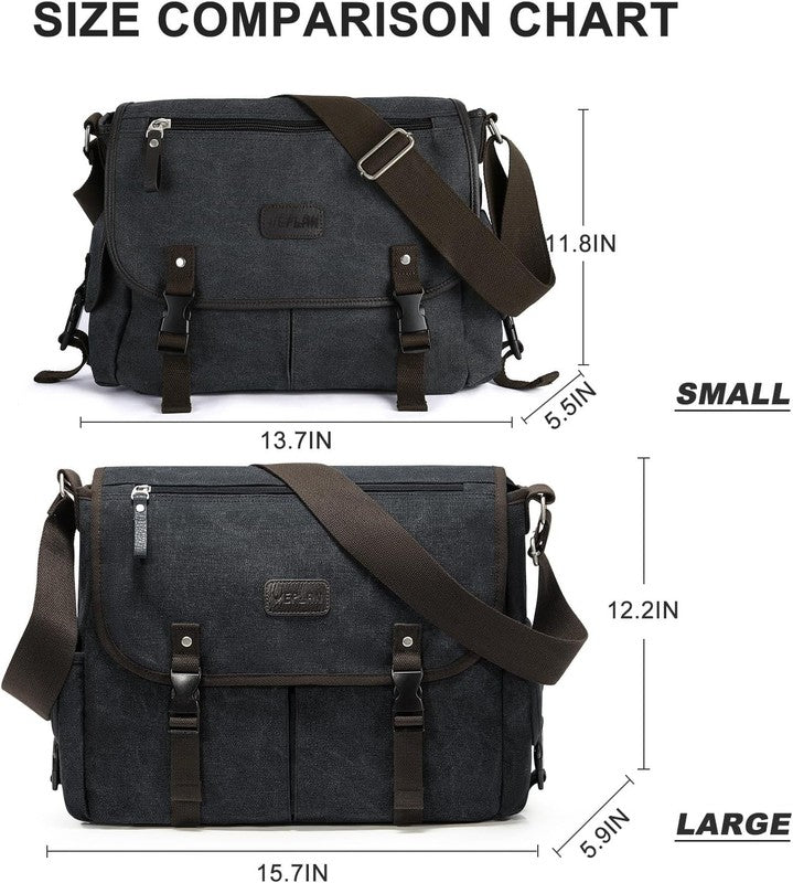 Messenger Bag Men,Waterproof Crossbody Bag,Satchel Shoulder Bag | Waterproof2