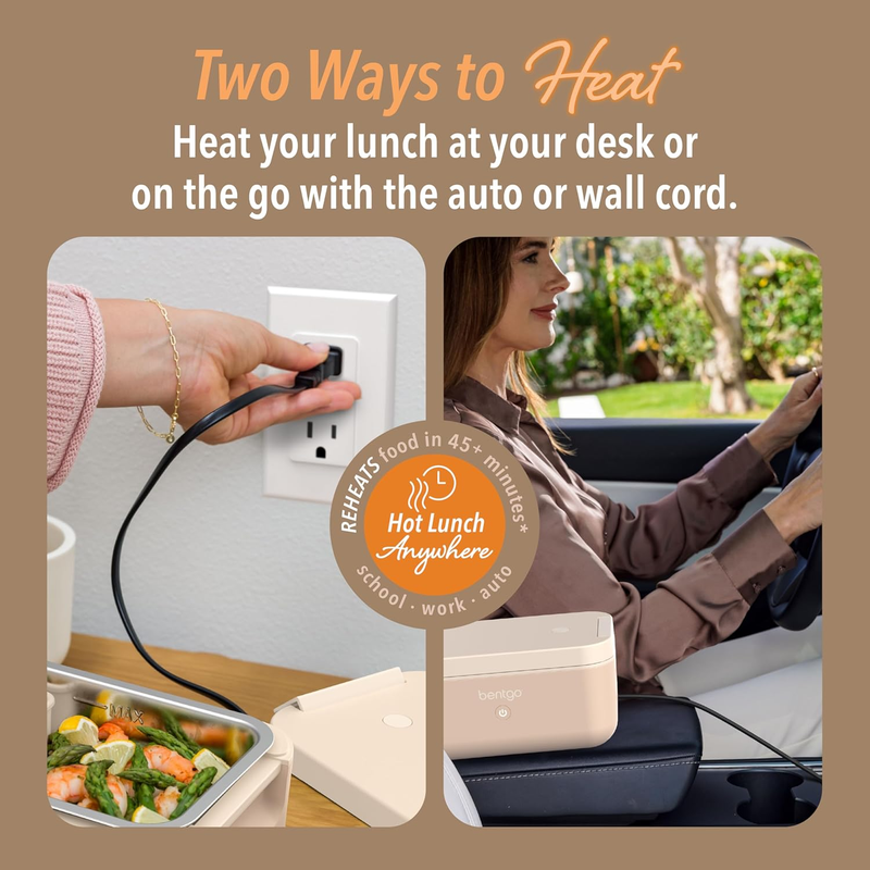 Electric Heated Lunch Box Portable Food Warmer 12V/24V/120V3