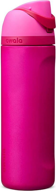 Owala FreeSip 24oz Insulated Stainless Steel Water Bottle Read My Lips0