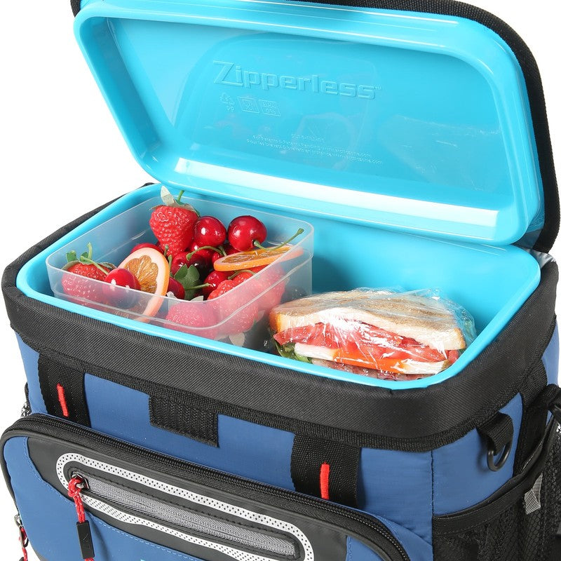 12 Can Zipperless Soft Cooler, 8 Quart, Ocean Blue7