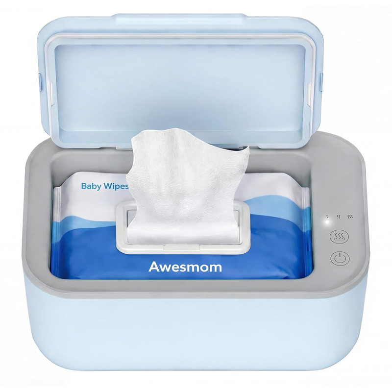 Baby Wipe Warmer Adjustable Temp Silent Heating Large Capacity Blue0