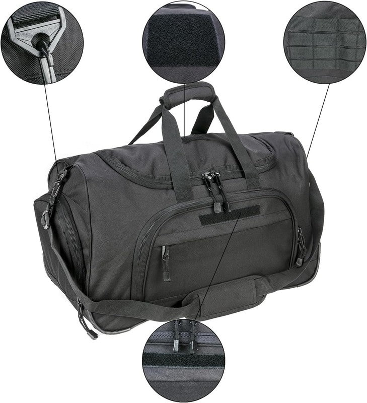 Gym Duffel Bag for Men Sports Duffel Bag with Shoe Compartment (Black Model B)5