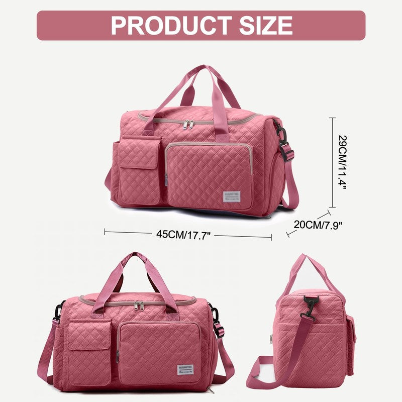 Gym Bag for Women Mens Travel Duffle Bags with Shoe Compartment Carry on Waterpr4