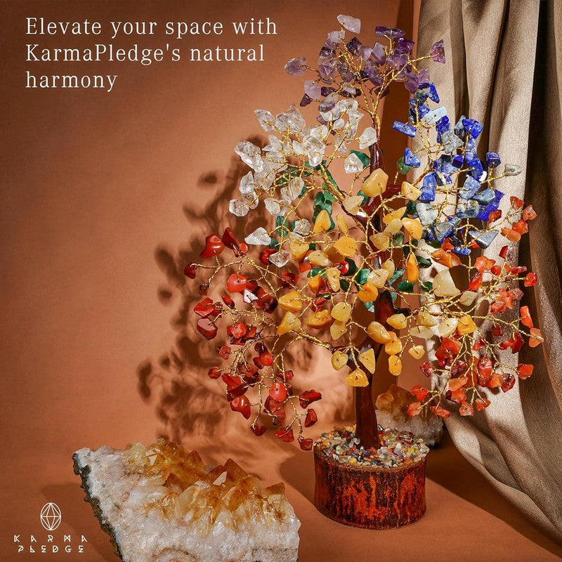 7 Chakra Crystal Tree of Life Bonsai Healing Decor Positive Energy Gift3