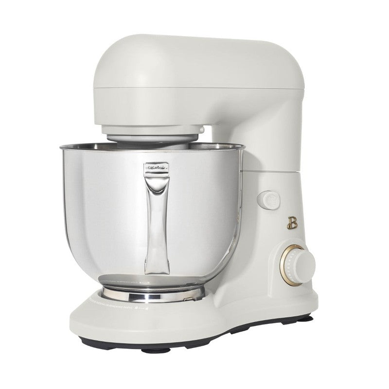 Beautiful 5.3 QT Stand Mixer w/ Flat Beater, Dough Hook by Drew Barrymore White9