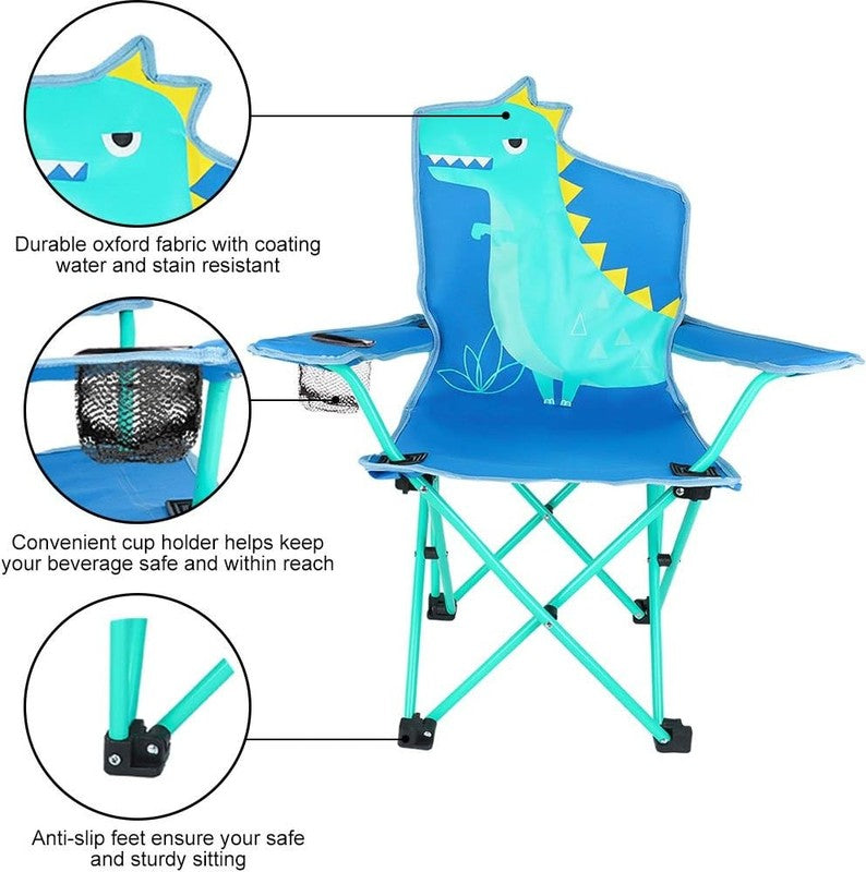 Kids Outdoor Folding Camping & Lawn Chair w/ Cup Holder & Carry Bag4