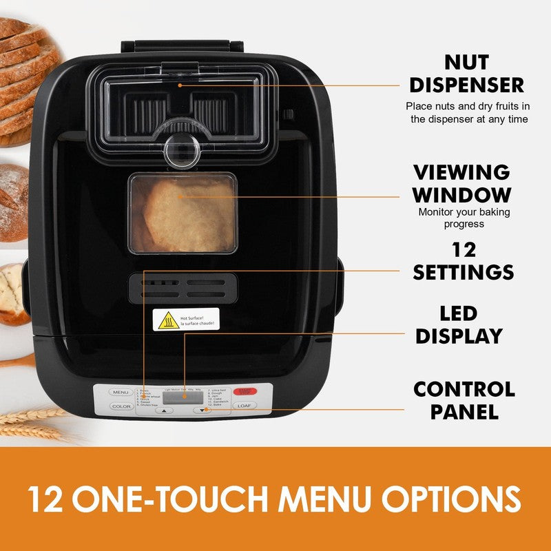 2Lb Bread Maker with Auto Fruit Nut Dispenser4