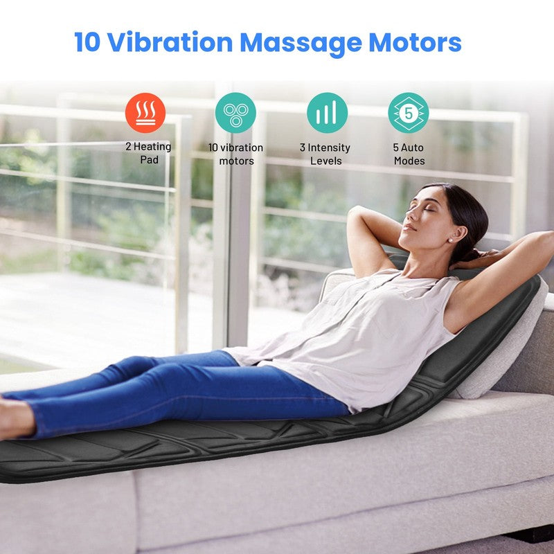 Full Body Massage Mat with Heat, Electric Massage Pad for Back Pain Relief, Gift1