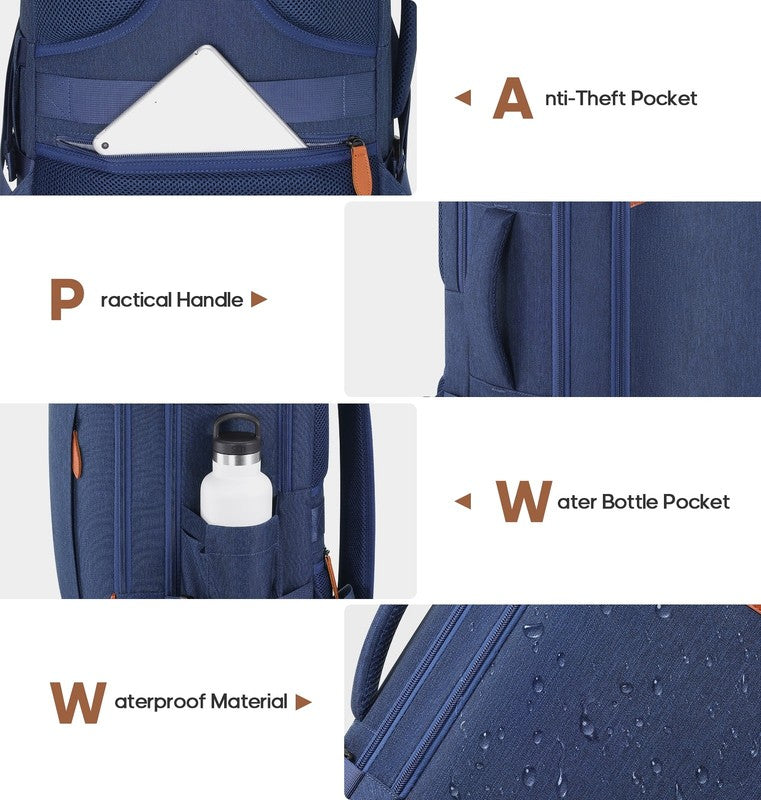 Travel Backpack for Men & Women Carry on Backpack Flight Approved 40L Waterproof4