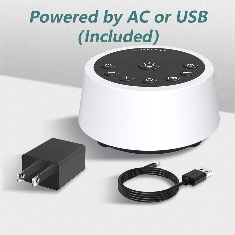 Sleep Sound Machine with 10 Colors, 25 Soothing Sounds & 32 Volume Levels6