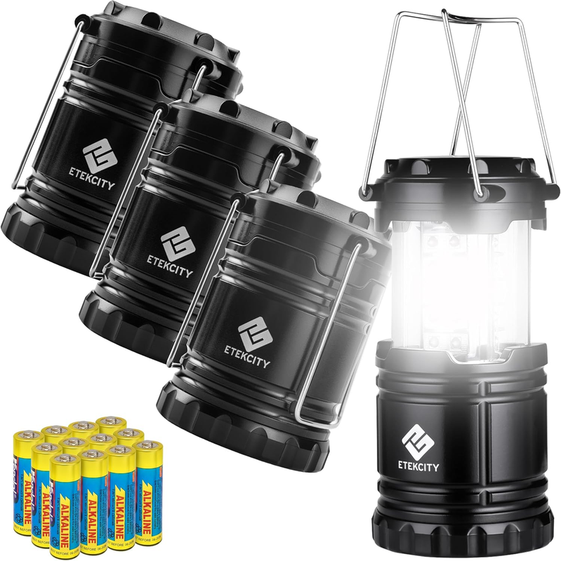 Camping Lanterns LED Flashlight 4 Pack Emergency Power Outage Survival10