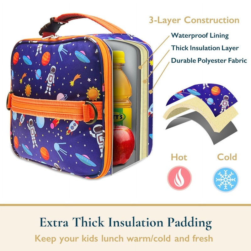 Lunch Bag for Kids – Insulated Lunch Box for Girls and Boys, Cute Reusable Coole2
