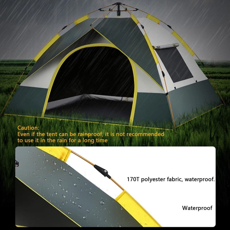 3-4 Person Camping Tent , Pop up Camping Tent Easy Setup Outdoor Tents Rainproof3